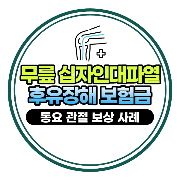 무릎십자인대파열 후유장해 보상 제대로 받아야죠(동요관절 사례)