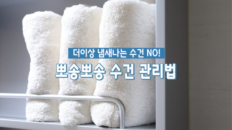 뽀송뽀송 똑똑한 수건 세탁·관리법