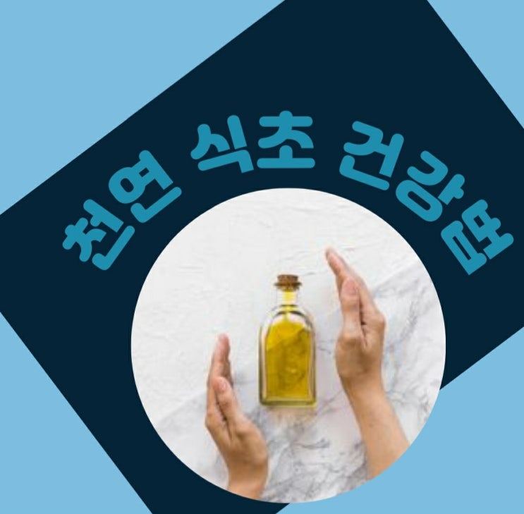  천연 식초 건강법 직접 만들어 먹어보세요