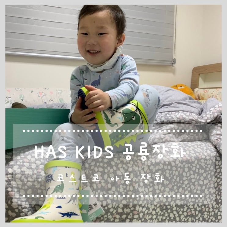  HAS KIDS RAINBOOTS 헤즈 키즈 레인부츠 :: 코스트코 공룡 장화