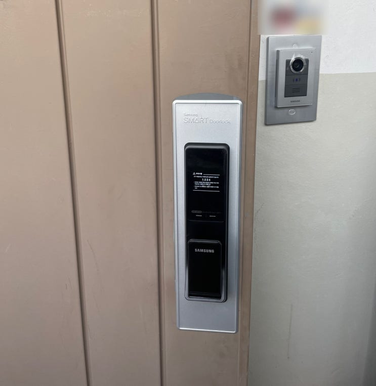  관악구 봉천동 관악현대아파트 삼성 비디오폰 SHT-3527XM, 삼성 도어락 SHP-DP740 설치 후기