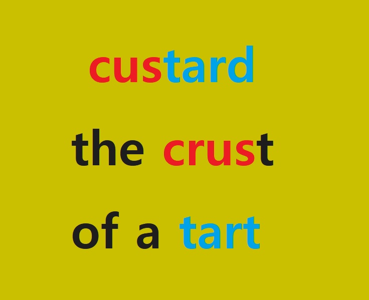 custrad 커스터드 어원은 the crust of a tart 로!