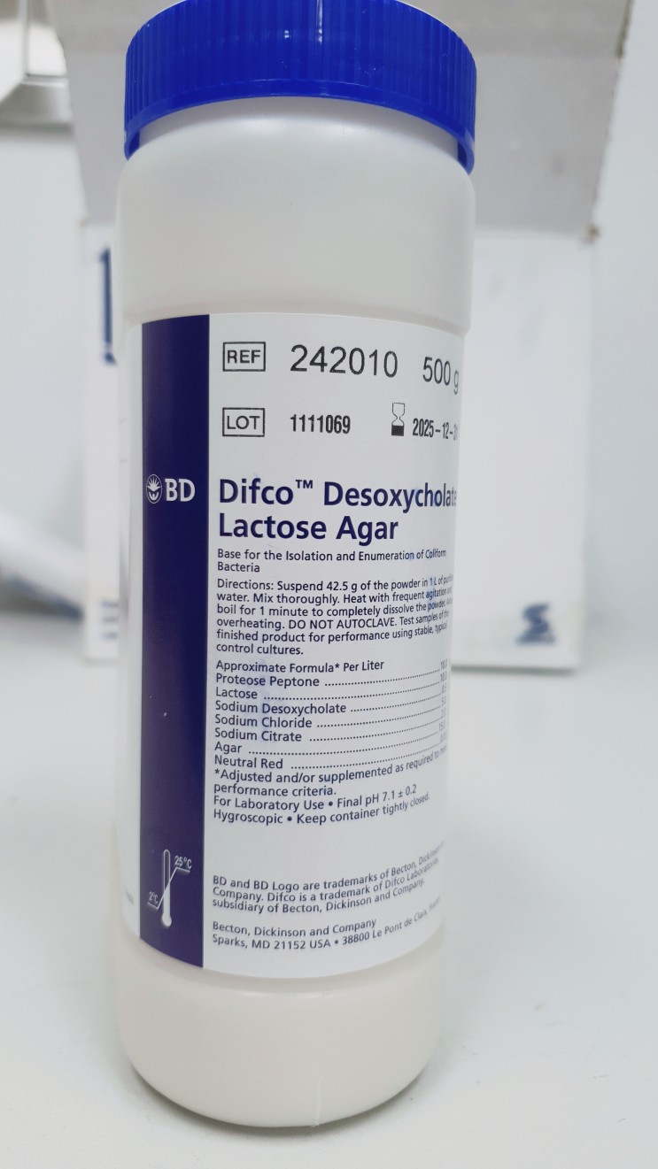 242010, Difco Desoxycholate Lactose Agar, BD