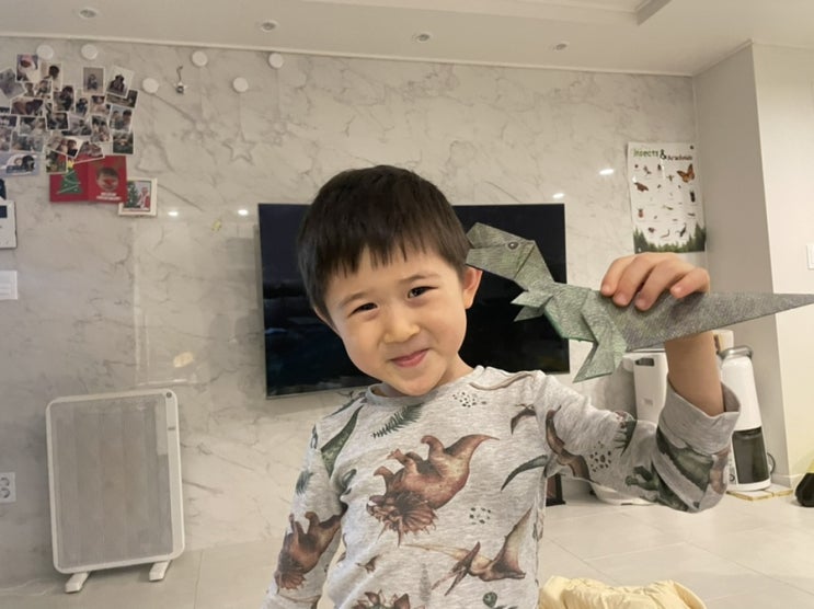  종이접기 고수가 되는 아빠