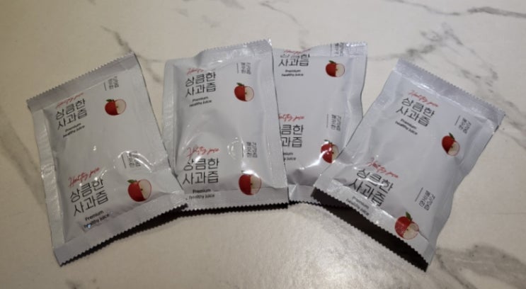  상큼한 사과즙으로 하루를 건강하게 시작하자