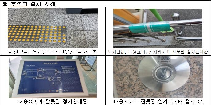 시각장애인 배려 않는 지자체…점형·점자시설 없는 청사가 절반 시각장애인 배려 않는 지자체…점형·점자시설 없는 청사가 절반