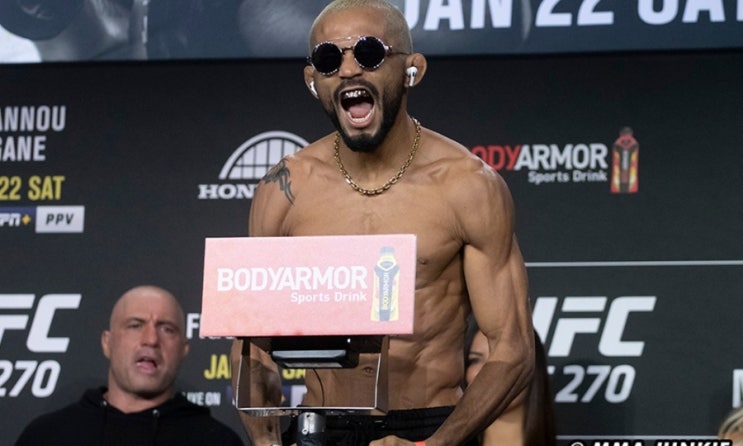 UFC 270 시합 당일 체중 공계: 피게레두 15.5 % 리게인 UFC 270 시합 당일 체중 공계: 피게레두 15.5 % 리게인