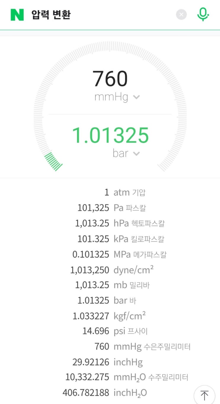  압력(Pressure)에 대한 자료 정리
