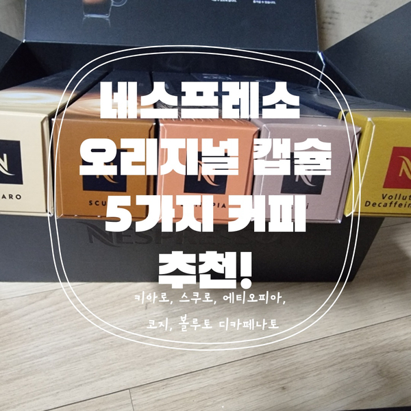  네스프레소 웰컴 오퍼 사용 후기 & 캡슐 추천