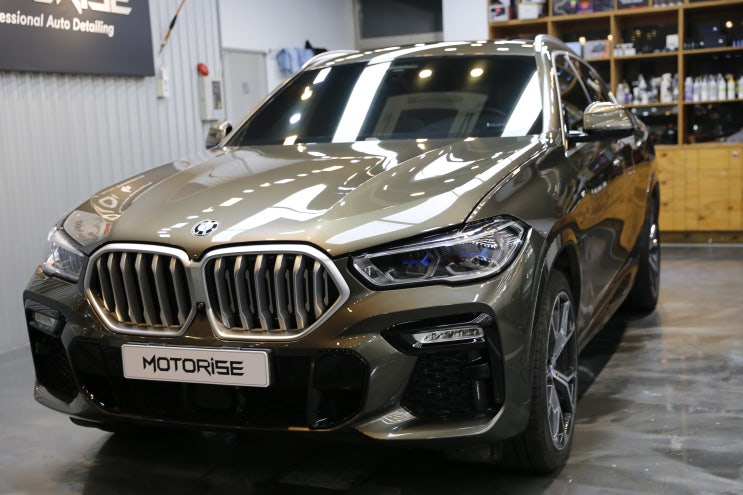  동탄 틴팅-BMW X6 글라스틴트 선셋 시공