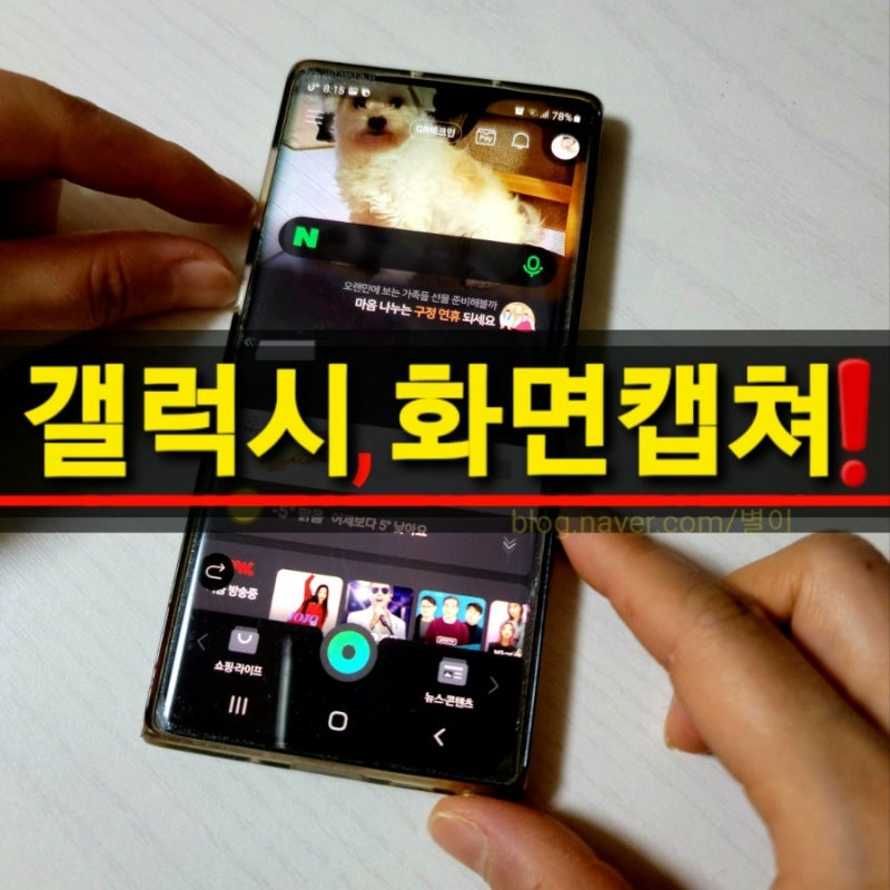 핸드폰 화면 캡쳐 (갤럭시 스크린샷 방법)