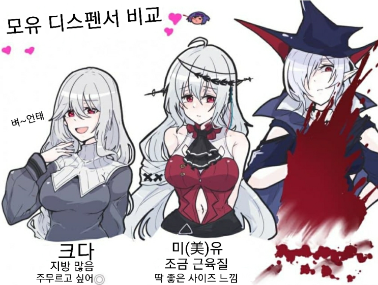 에기르 가슴 비교 - [명일방주 만화][Arknights][웹코믹]