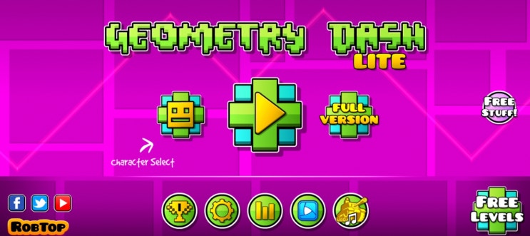  지오메트리대쉬 플레이 후기 및 공략 (Geometry Dash Lite)