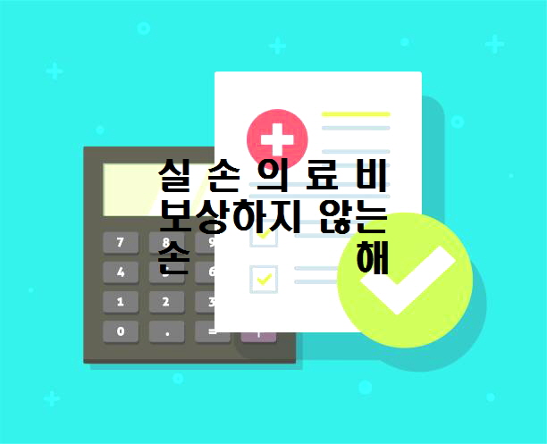 실손의료비(의료실비)에서 보상하지 않는 손해