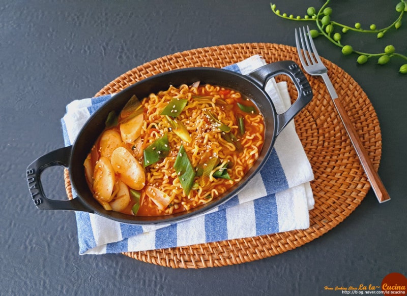 백종원 라볶이 황금레시피 간단한 라면요리 만들기 : 네이버 블로그