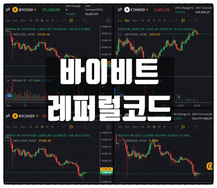 바이비트 레퍼럴 코드 수수료 할인 20% + 증정금 최대 받기 / bybit 바이비트 레퍼럴 코드 수수료 할인 20% + 증정금 최대 받기 / bybit
