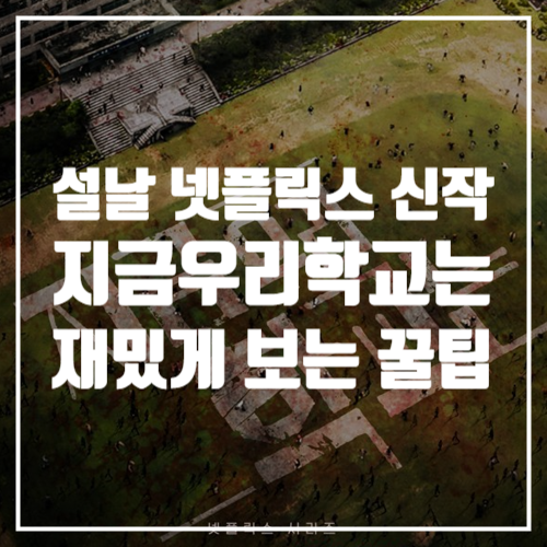  설날 연휴 영화추천, 네이버 웹툰 원작 넷플릭스 신작 지금우리학교는 재밌게 보는 법