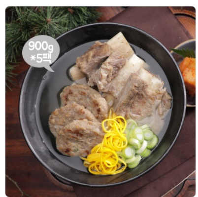  [홈쇼핑판매상품]백일섭의 인생떡갈비탕 900g*5팩