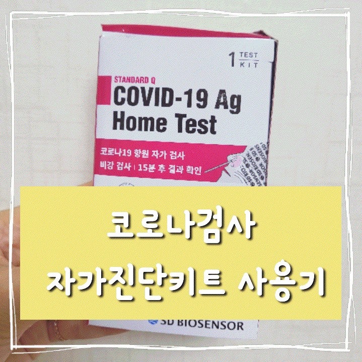 코로나 자가진단키트 약국 가격,키트구성, 검사방법 결과 확인