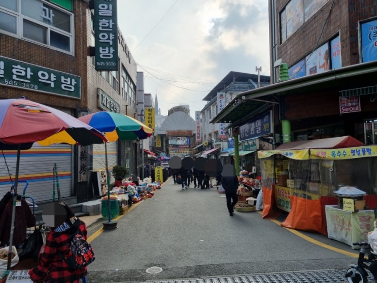 체험 및 음식/아산/홍두깨 칼국수, 온양온천 전통시장(주차 tip)