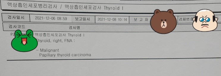 나의 <b>갑상선암</b> 이야기(20220101 <b>동생</b>과 부모님께 말씀 드리다)