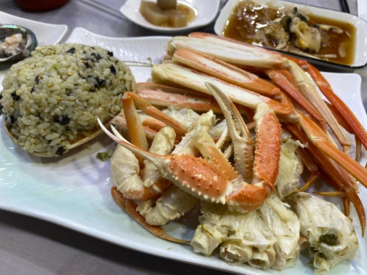  [포항]포항 여행 죽도시장 맛집/대게+회+해산물+매운탕 세트 맛보러 동남회식당!