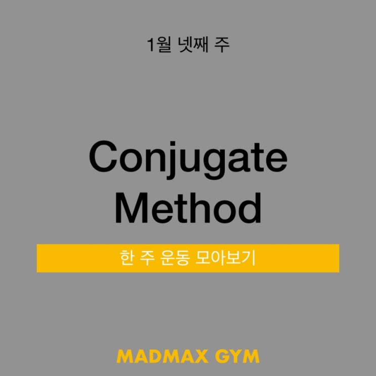  [칸주게이트 메소드]1월 넷째주, 한 주 모아보기