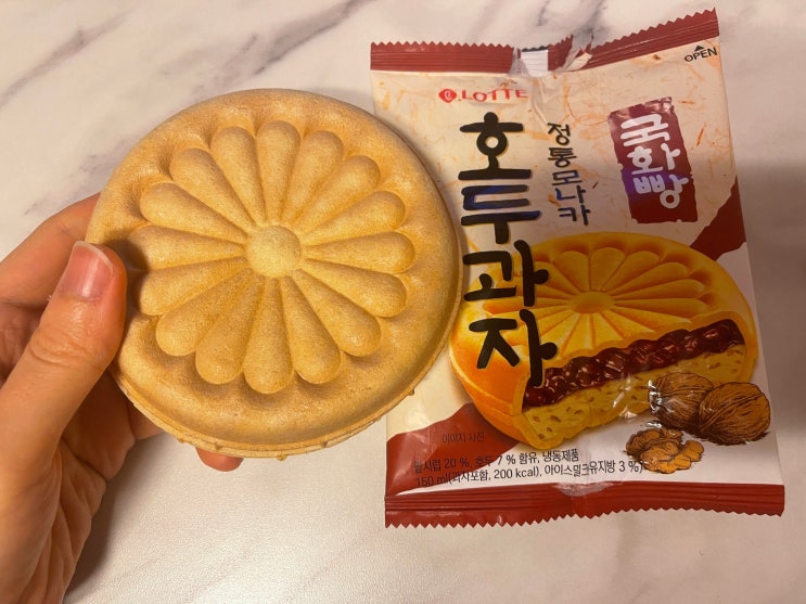 국화빵 정통모나카 호두마루맛 호두과자 아이스크림