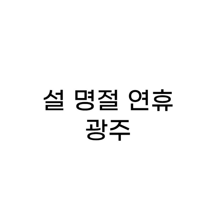  Story 11. 설 명절 연휴, 광주에서 시간 보내기(친구 집 진수성찬)