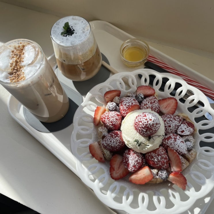  수완동카페 꾸르커피 수완지구 크로플 맛집 강추
