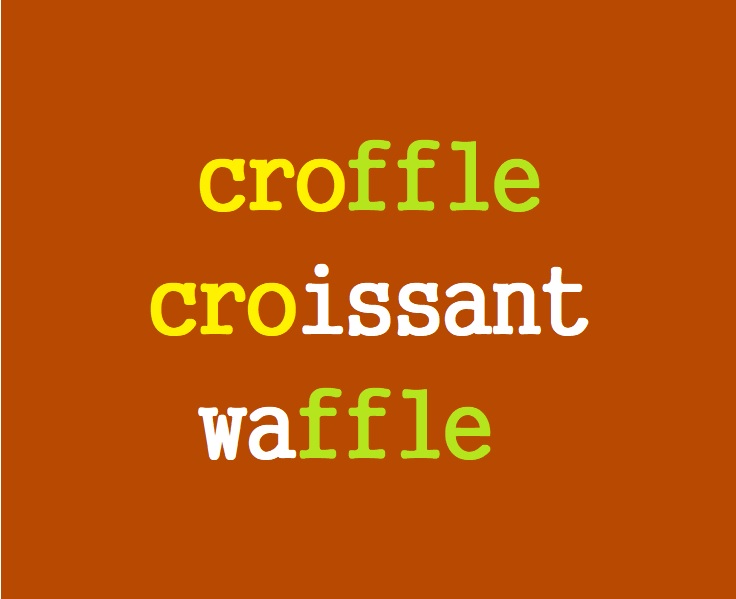 크로플 croffle, 크루아상 croissant, 와플 waffle 뜻 어원 유래 : 크루아상은 모양이 아냐!
