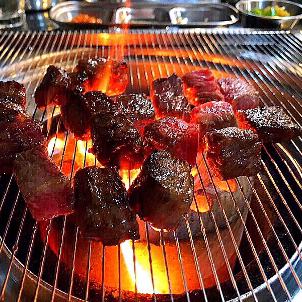 깍뚝연탄구이 신방동 블랙앵거스 꽃살 갈비살 맛집 / 천안식후감