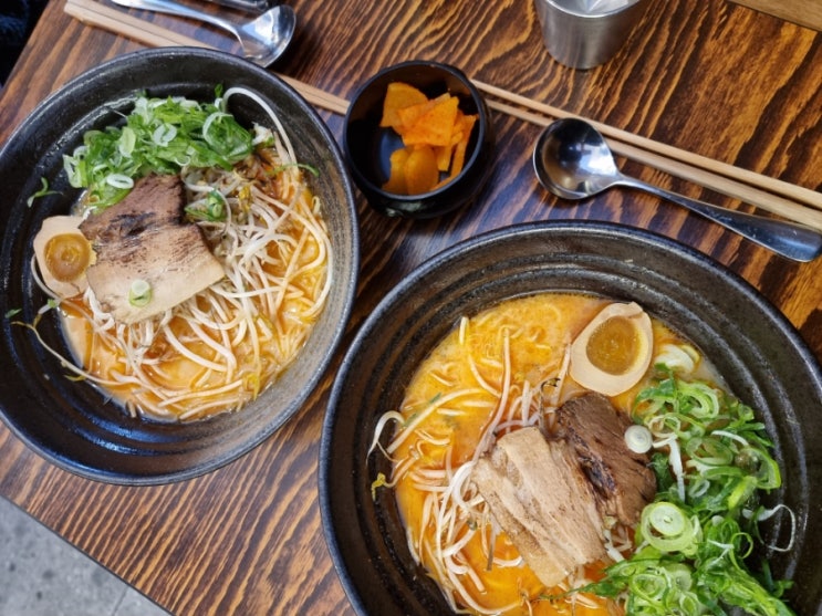  상무지구 라멘맛집 "산쪼메" 진한 사골육수에 면치기 작렬!!!