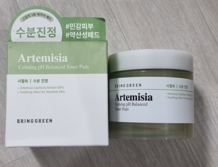  [브링그린] 사철쑥 카밍 약산성 토너 패드 // 민감한 피부들 모두 모여!