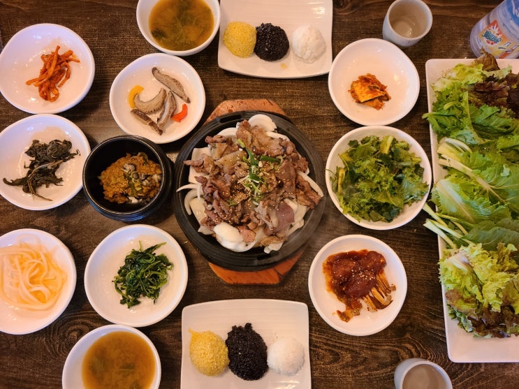  남양주 별내동 경치가 좋은 석쇠불고기 쌈밥집 "목향원"