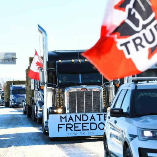  속보: 페북과 텔레 그룹 "Convoy to DC 2022"는 캘리포니아에서 시작하여 DC에서 끝날 미국 트럭 수송 차량 시위를 발표했습니다! 