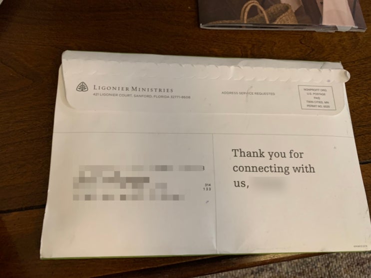 Ligonier Ministries에서 우편이 오다 Ligonier Ministries에서 우편이 오다