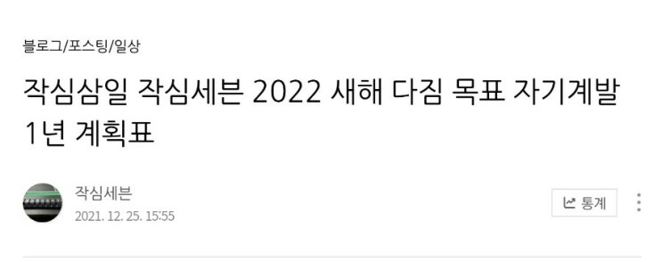  자기계발 새해목표 신년계획 2022년 1월 진행 및 향후 계획