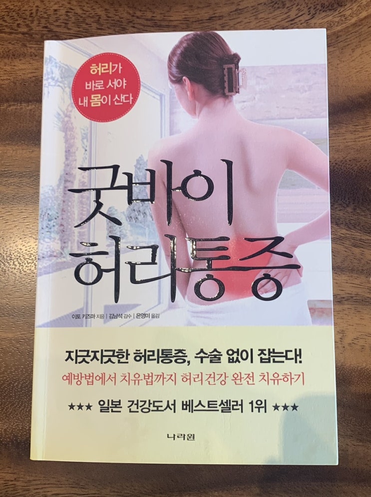 허리통증 치유하기 &lt;굿바이 허리통증&gt; 책 리뷰