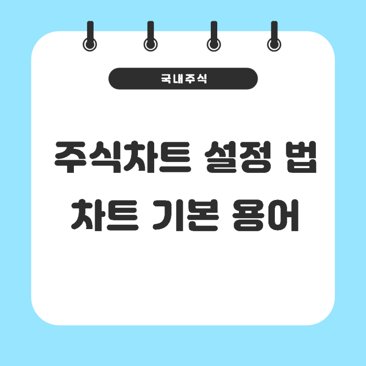 주식 종목차트 설정법 & 차트 기본 용어 이해하기 (kb증권마블, 영웅문s글로벌,영웅문S)