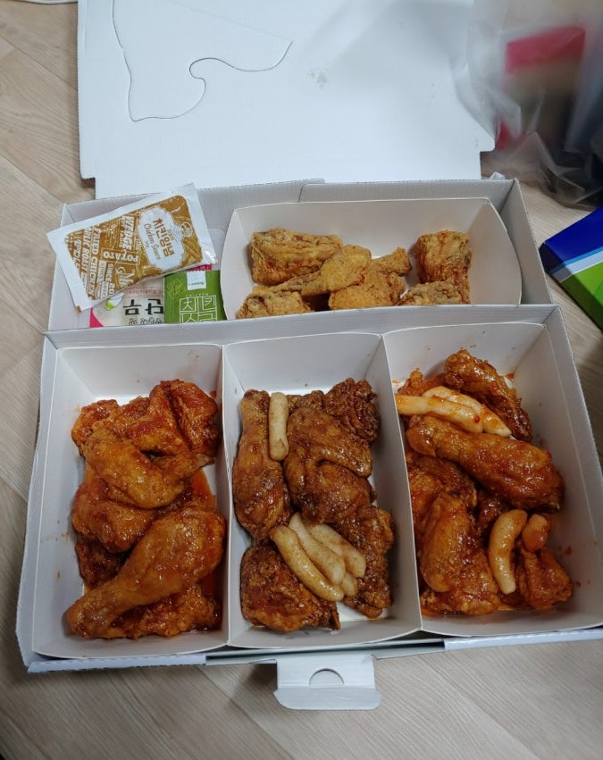  설촌두마리치킨 명절연휴에  배민으로 배달시켜서 먹어본 후기