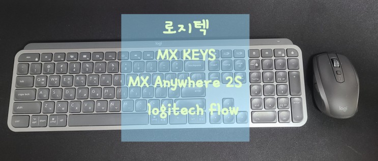 로지텍 키보드 마우스 리뷰                    MX KEYS + MX Anywhere 2S     로지텍 플로우 사용방법