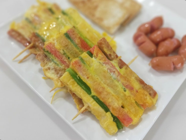  오색전만들기 쏙쏙 빼먹는 오색꼬지전 꼬치전 만드는법