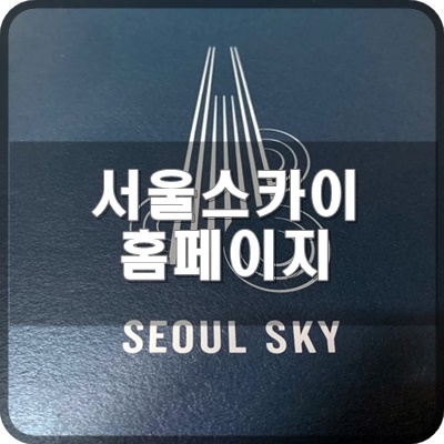  서울스카이 전망대 모바일 홈페이지 아이폰 사파리에서 편하게 접속하는 법