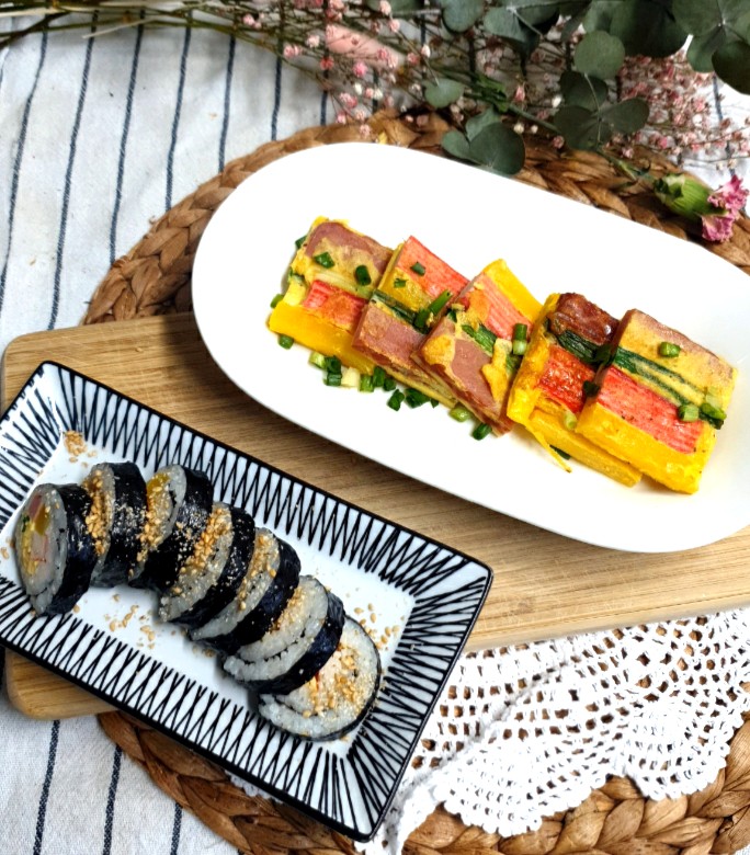  남은 설음식 냉장고파먹기 남은전 삼색전 꼬치전 꼬지전으로 김밥 터지지않게 싸는 법