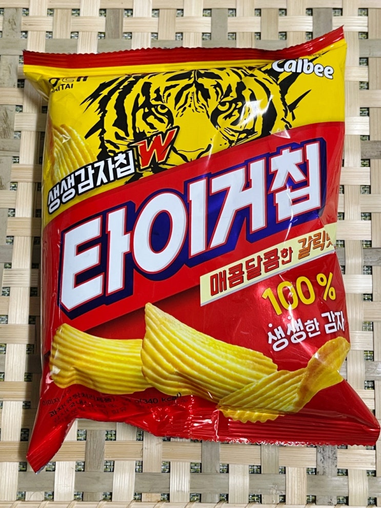  [해태 생생감자칩W 타이거칩] 마늘냄새를 느껴보세요! 어흥!