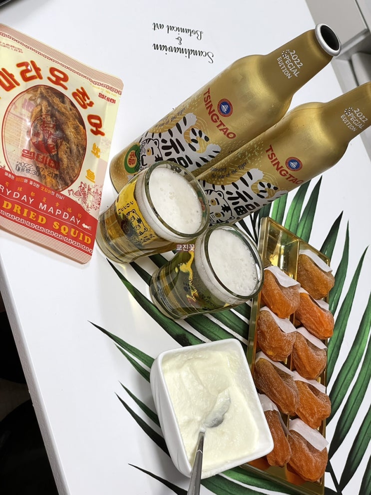  칭따오 복맥패키지 광희가 그린 한정판맥주~!