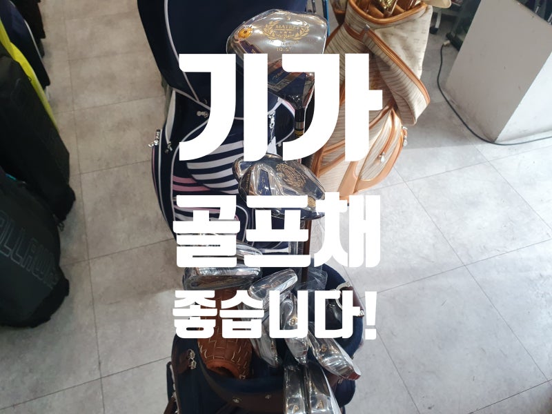 기가 골프채 좋은건 지금도 많이 압니다