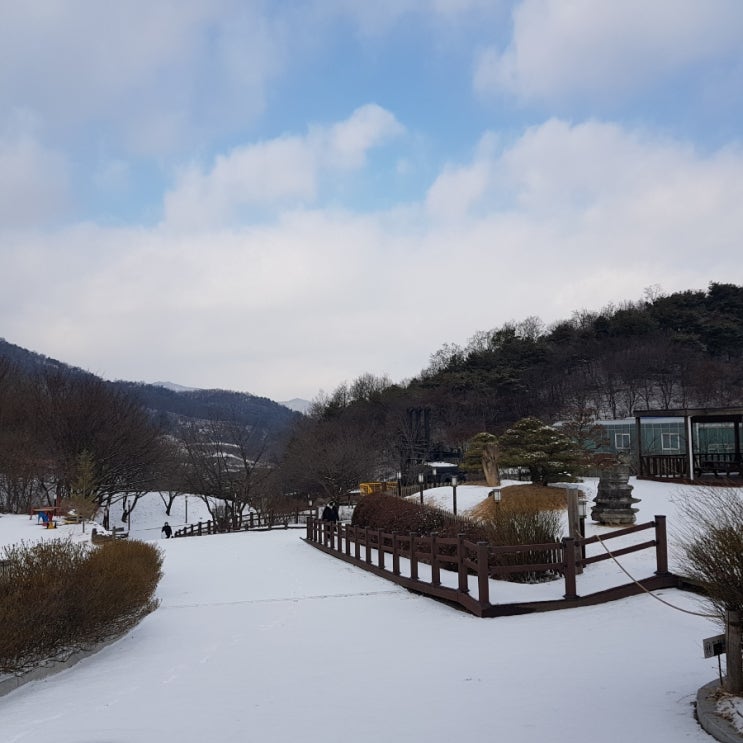  감곡 철박물관 눈내린 풍경