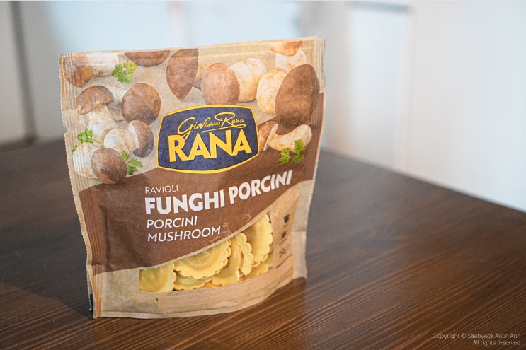  두 가지 소스로 요리한 RANA 포르치니 라비올리!